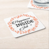 Geluk is een binnenwerk met een grote kans kartonnen onderzetters (Schuin)