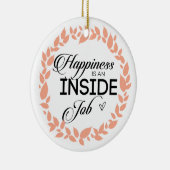 Geluk is een binnenwerk met een grote kans keramisch ornament (Rechts)