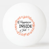 Geluk is een binnenwerk met een grote kans pingpongbal (Achterkant)