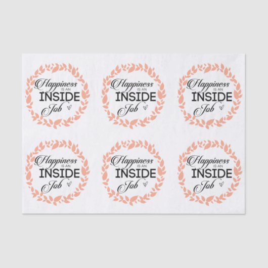 Geluk is een binnenwerk met een grote kans tissuepapier (Voorkant)