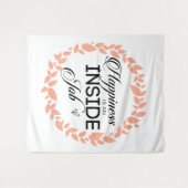 Geluk is een binnenwerk met een grote kans wandkleed (Voorkant (horizontaal))