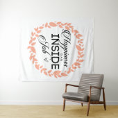 Geluk is een binnenwerk met een grote kans wandkleed (In Situ (horizontaal))