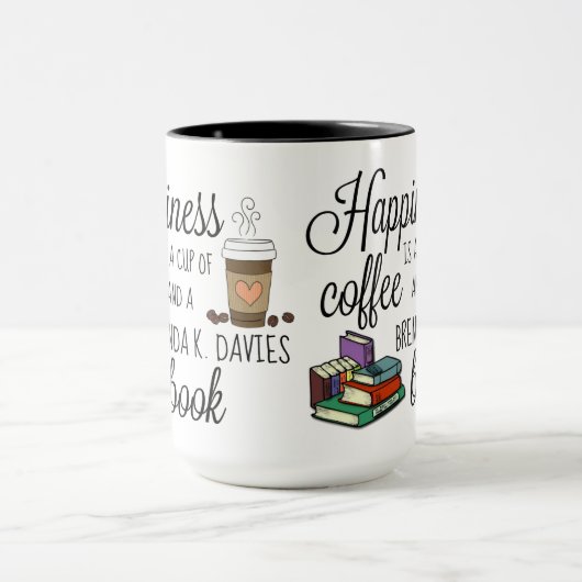 Geluk is een Brenda K Davies Book Mok (Midden)