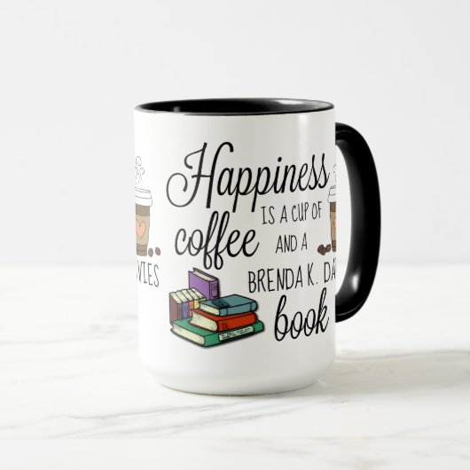 Geluk is een Brenda K Davies Book Mok (Voorkant rechts)