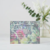 Geluk is een Butterfly - Inspirerende Citaat Briefkaart (Staand voorkant)