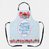 Geluk is een cupcake schort (Voorkant)