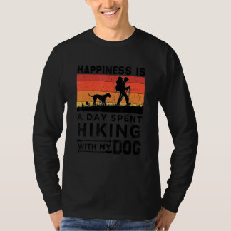 Geluk is een dag dat ik met mijn hond D T-shirt