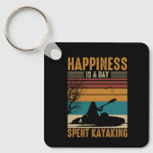 Geluk is een dag kanoën sleutelhanger (Voorkant)