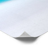 Geluk is een dag op het strand. poster (Hoek)