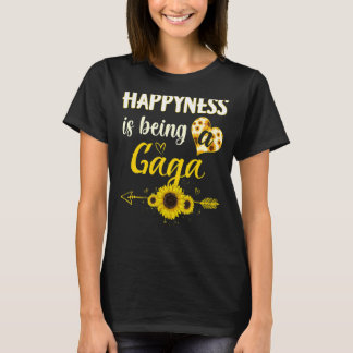 Geluk is een Gaga Sunflower oma moeder T-shirt