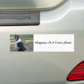 Geluk is een glimlach van een collie! bumpersticker (Op auto)