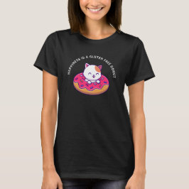 Geluk is een glutenvrije donut grappig t-shirt