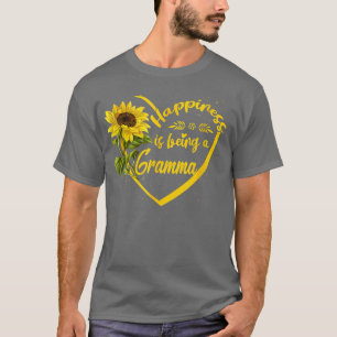 Geluk is een Gramma Sunflower Moederdag T-shirt