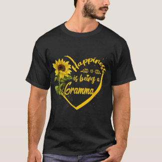 Geluk is een Gramma Sunflower Moederdag T-shirt