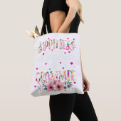 Geluk is een Grammie Floral Mimi Moeder zijn Tote Bag (Dichtbij)