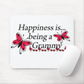 Geluk is een grammijn BUTTERFLY Muismat (Met muis)