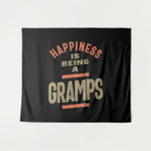 Geluk is een grap | Grootvader Wandkleed (Voorkant (horizontaal))