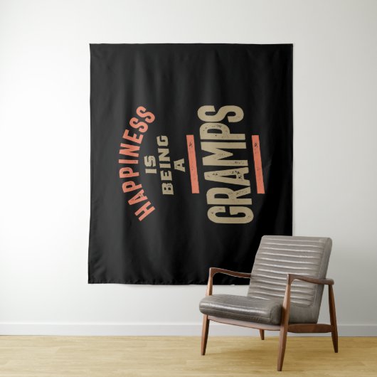 Geluk is een grap | Grootvader Wandkleed (In situ)