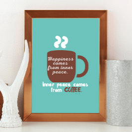 Geluk is een grappige citaat uit Word Art Poster