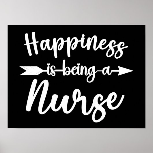 Geluk is een grappige verpleegster zijn poster (Voorkant)