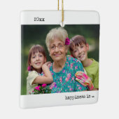 Geluk is een groot grootmafotominimalist keramisch ornament (Rechts)