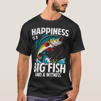 Geluk Is Een Grote Vis En Een Getuige Grappig T-shirt