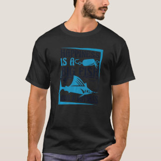 Geluk Is Een Grote Vis En Een Getuige Oceaan Angle T-shirt