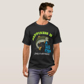 Geluk Is Een Grote Vis T-shirt (Voorkant volledig)