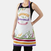 Geluk is een Homemade Floral & Stripes Apron Schort (Insitu)
