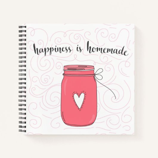 Geluk is een homemade notitieboek (Voorkant)