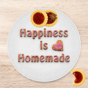 Geluk is een homemade snijplank