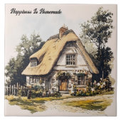 Geluk is een homemade tegeltje (Voorkant)