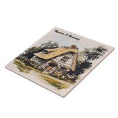 Geluk is een homemade tegeltje (Zijkant)