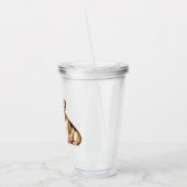 Geluk is een hond acryl drinkbeker (Links)