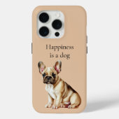 Geluk is een hond Case-Mate iPhone case (Achterkant)
