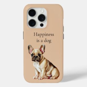 Geluk is een hond iPhone 15 pro case