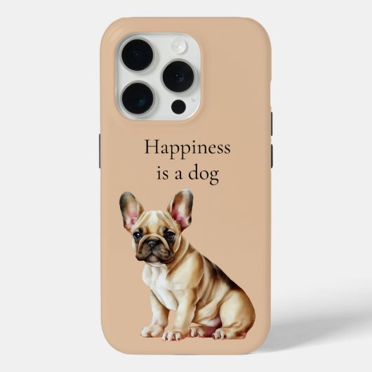Geluk is een hond Case-Mate iPhone case (Achterkant)