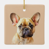 Geluk is een hond keramisch ornament (Achterkant)