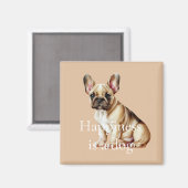 Geluk is een hond magneet (Voorkant / Achterkant)