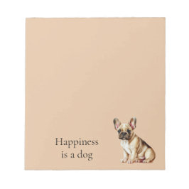 Geluk is een hond notitieblok