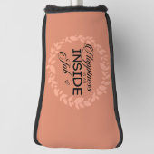 Geluk is een in-baan blush syndroom golfheadcover (Draai 90)