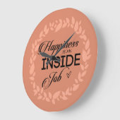 Geluk is een in-baan blush syndroom grote klok (Hoek)