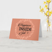 Geluk is een in-baan blush syndroom kaart (Gele Bloem)