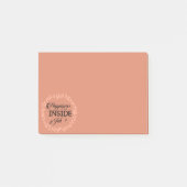 Geluk is een in-baan blush syndroom post-it® notes (Voorkant)