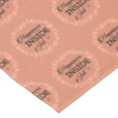 Geluk is een in-baan blush syndroom tafelkleed (Gekanteld)