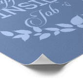 Geluk is een inside job Blue WreatPoster Poster (Hoek)