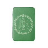 Geluk is een inside job Green Wreate Badmat (Voorkant Verticaal)