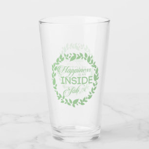Geluk is een inside job Green Wreate Glas