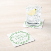 Geluk is een inside job Green Wreate Kartonnen Onderzetters (Insitu)