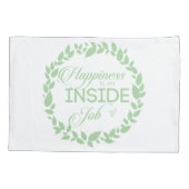 Geluk is een inside job Green Wreate Kussensloop (Achterkant)